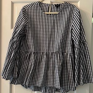Who What Wear Gingham Checked Top. Size L.